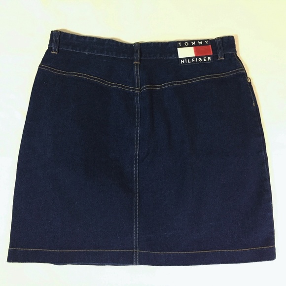 Tommy Hilfiger Dresses & Skirts - Vintage Tommy Hilfiger Denim Skirt Size 14